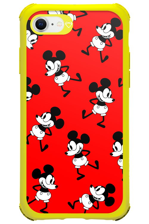 Iconic Mouse (red pattern) - Apple iPhone 8