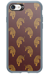 Burgundy Leopard Pattern - Apple iPhone 8