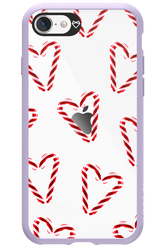 Candy Cane Hearts - Apple iPhone SE 2020