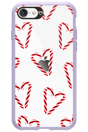 Candy Cane Hearts - Apple iPhone SE 2020