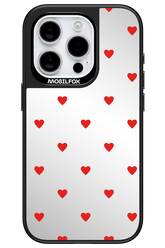 Mini Hearts Red Mirror 2.0 - Apple iPhone 15 Pro