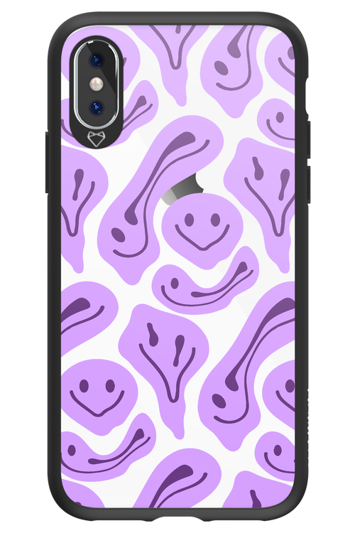 Fluid Smiley Purple - Apple iPhone XS