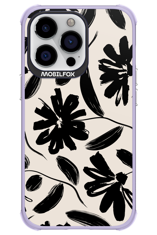 Monochrome Flowerss - Apple iPhone 13 Pro