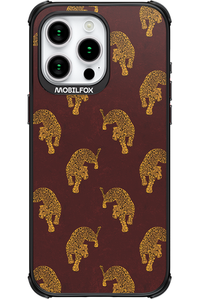 Burgundy Leopard Pattern - Apple iPhone 15 Pro Max