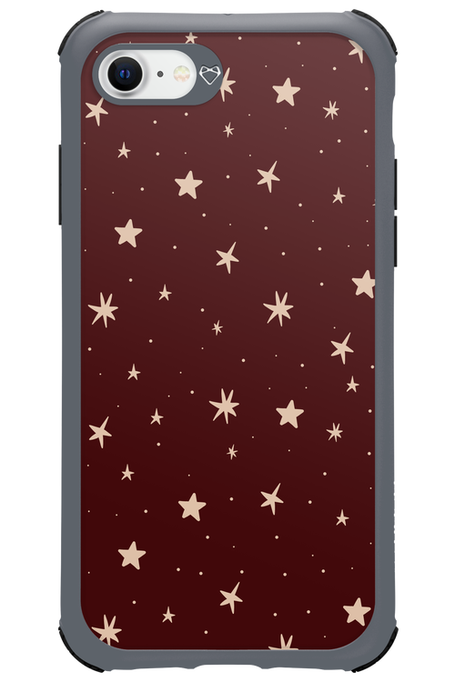 Burgundy Stars - Apple iPhone SE 2020