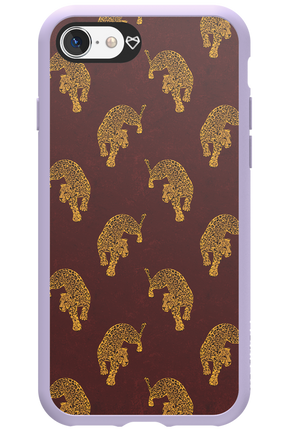 Burgundy Leopard Pattern - Apple iPhone SE 2020