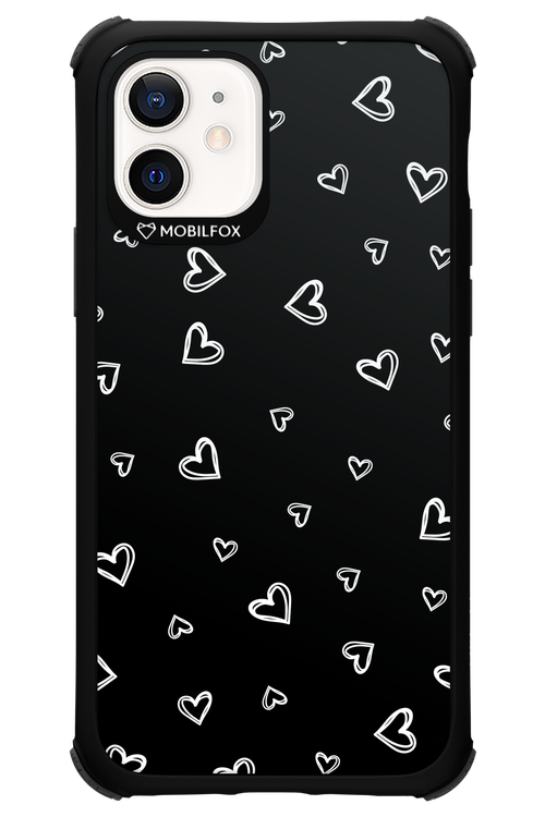 Monochrome Hearts 2.0 - Apple iPhone 12