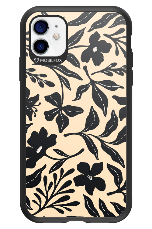 Black Flowers 2.0 - Apple iPhone 11