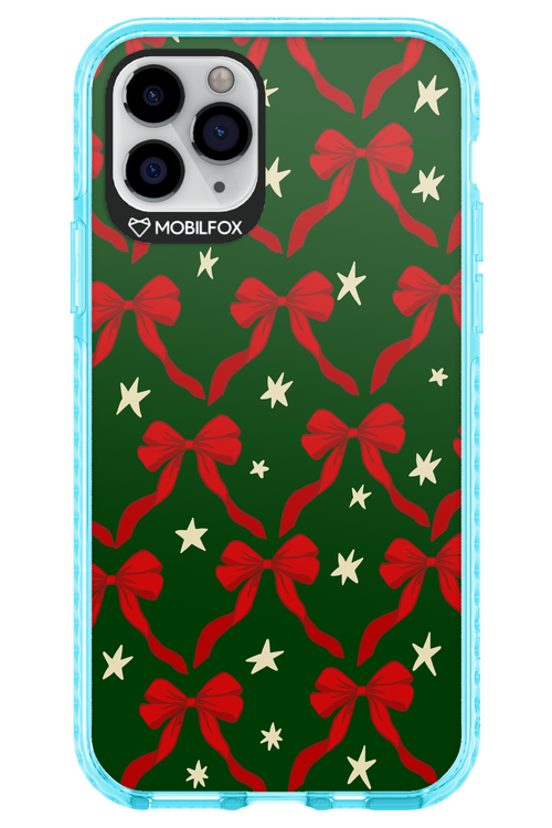Bow & Stars (Green) - Apple iPhone 11 Pro