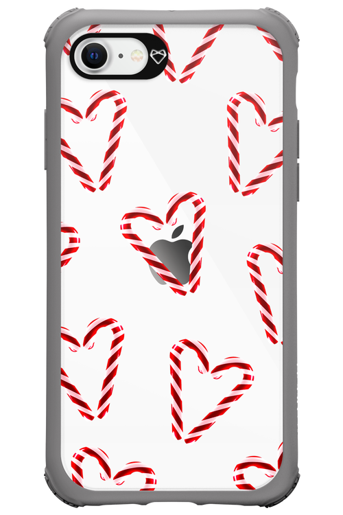Candy Cane Hearts - Apple iPhone SE 2022