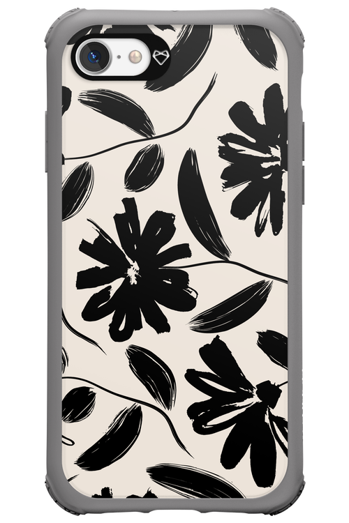 Monochrome Flowerss 2.0 - Apple iPhone 7