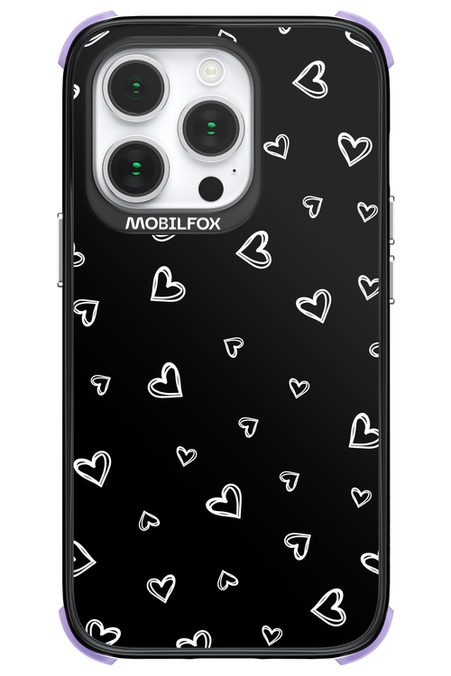 Monochrome Hearts 2.0 - Apple iPhone 14 Pro