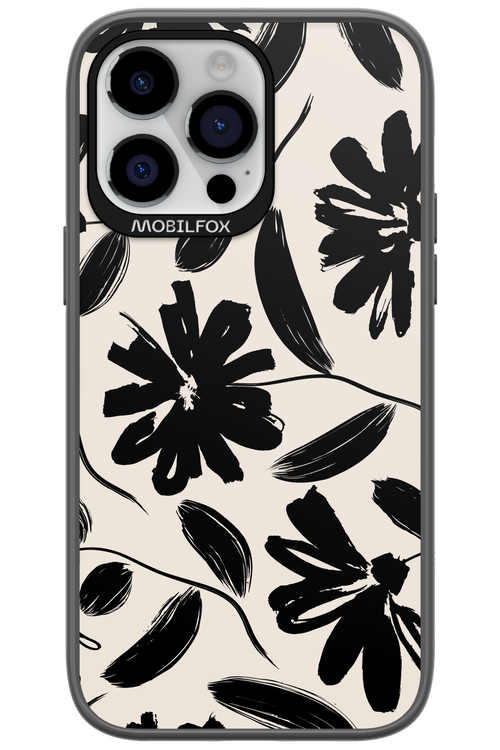 Monochrome Flowerss - Apple iPhone 14 Pro Max