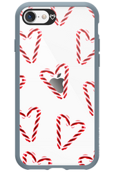 Candy Cane Hearts - Apple iPhone SE 2020