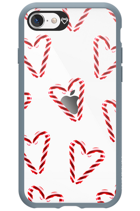 Candy Cane Hearts - Apple iPhone SE 2020