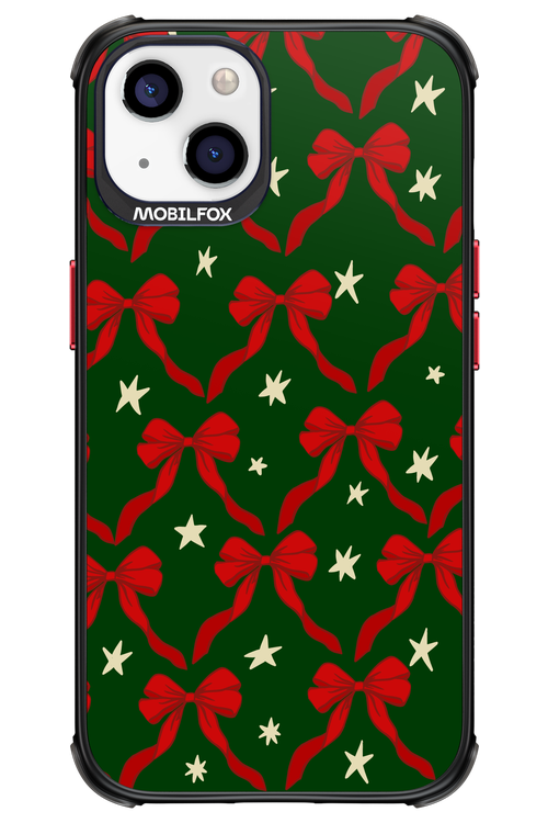 Bow & Stars (Green) - Apple iPhone 13