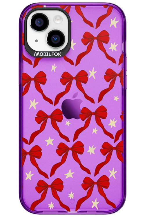 Bow & Stars (Transparent) - Apple iPhone 15 Plus