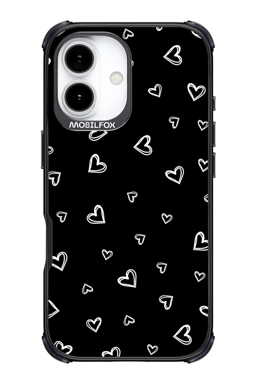 Monochrome Hearts 2.0 - Apple iPhone 17