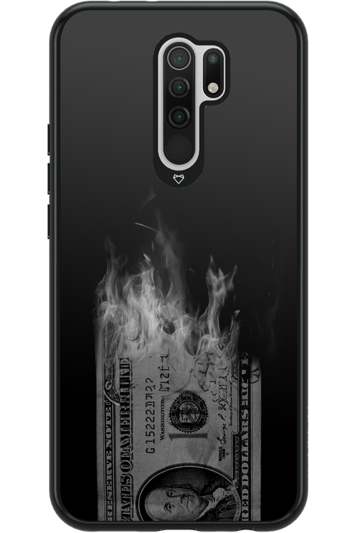 Money Burn B&W - Xiaomi Redmi 9