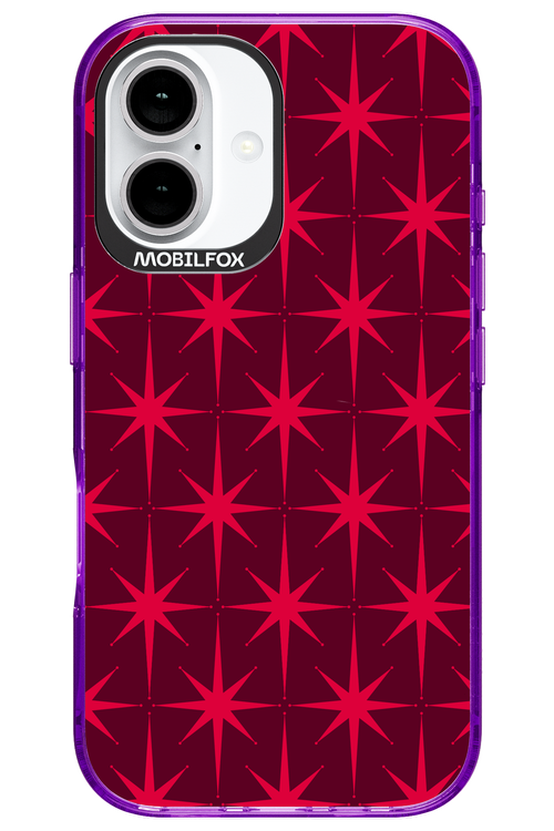 Burgundy Starss - Apple iPhone 16