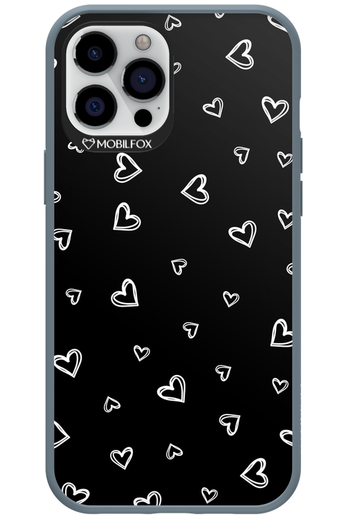 Monochrome Hearts 2.0 - Apple iPhone 12 Pro Max