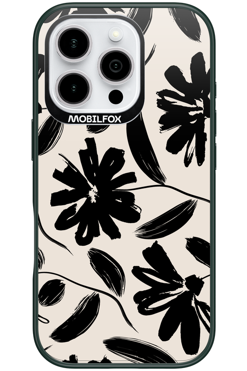 Monochrome Flowerss - Apple iPhone 16 Pro