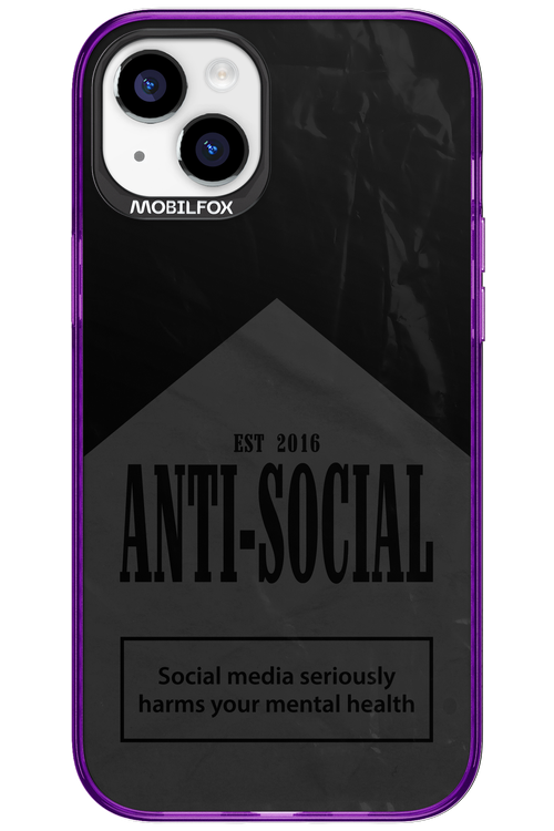 ANTI-SOCIAL (BLVCK) 2.0 - Apple iPhone 15 Plus