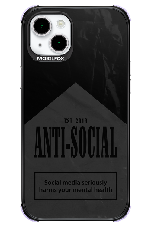 ANTI-SOCIAL (BLVCK) 2.0 - Apple iPhone 15 Plus