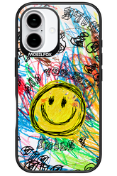 Crayon Smiley Colorful - Apple iPhone 16