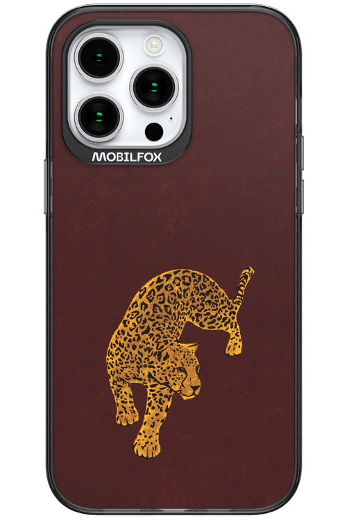 Burgundy Leopard - Apple iPhone 15 Pro Max