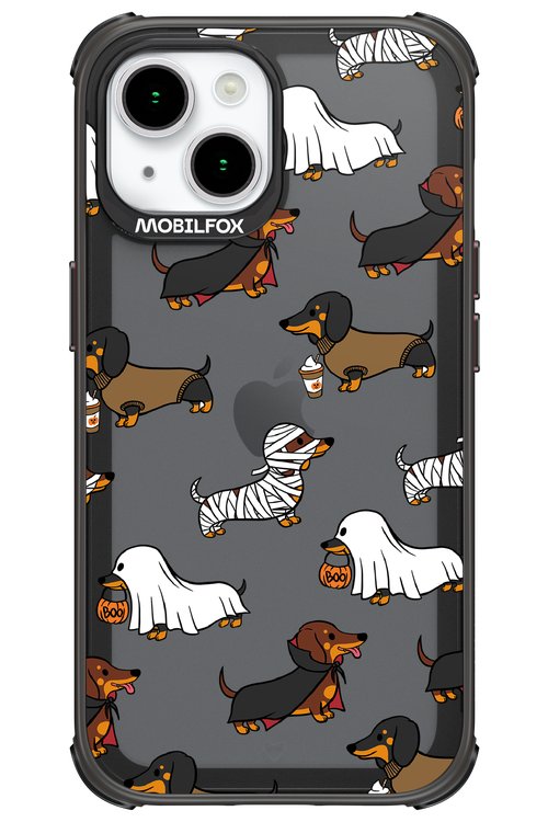 Scary Dachshund (Transparent) - Apple iPhone 15