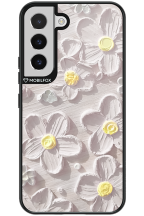 White Flowers - Samsung Galaxy S22