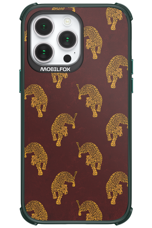 Burgundy Leopard Pattern - Apple iPhone 14 Pro Max