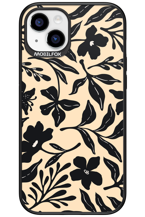 Black Flowers 2.0 - Apple iPhone 15 Plus