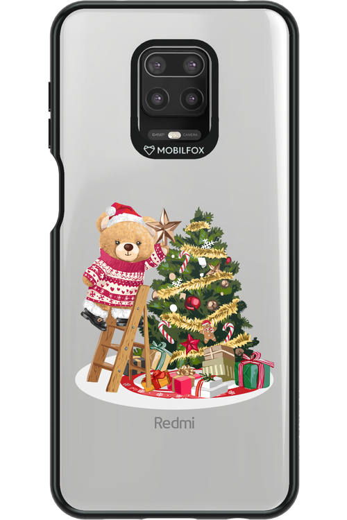 Christmas Bear (Transparent) - Xiaomi Redmi Note 9 Pro