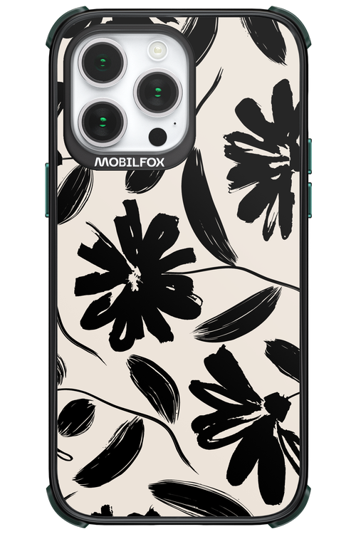 Monochrome Flowerss - Apple iPhone 14 Pro Max