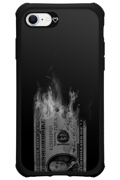 Money Burn B&W - Apple iPhone SE 2022