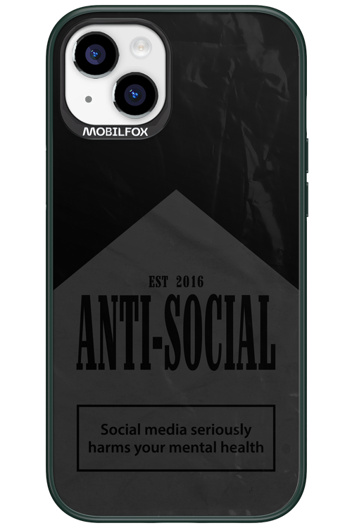ANTI-SOCIAL (BLVCK) 2.0 - Apple iPhone 15 Plus