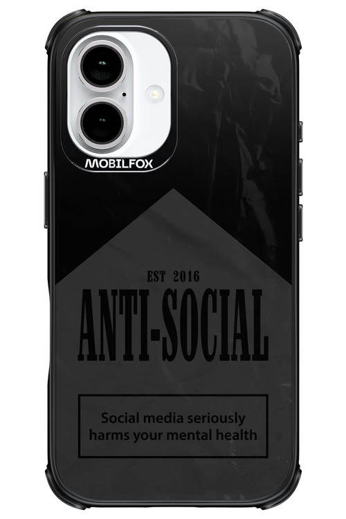 ANTI-SOCIAL (BLVCK) 2.0 - Apple iPhone 16