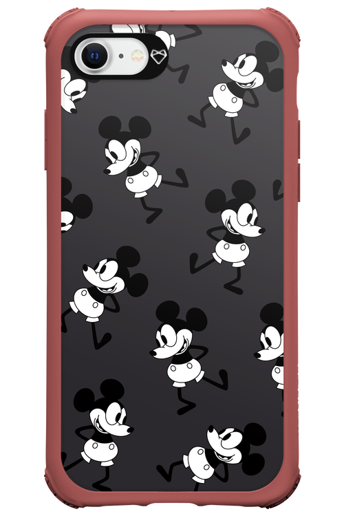 Iconic Mouse (antracite pattern) - Apple iPhone 8