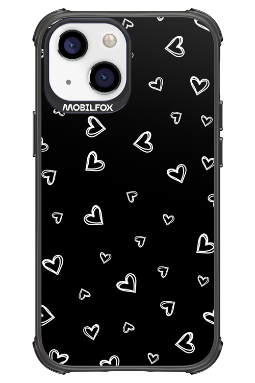 Monochrome Hearts 2.0 - Apple iPhone 13 Mini