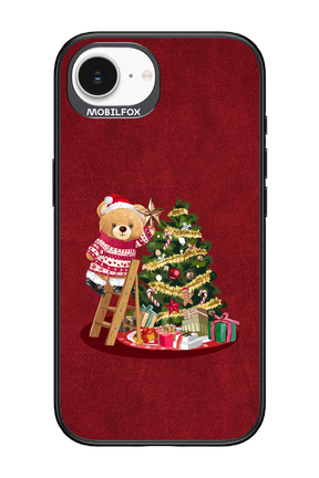 Christmas Bear (Burgundy) - Apple iPhone 16e