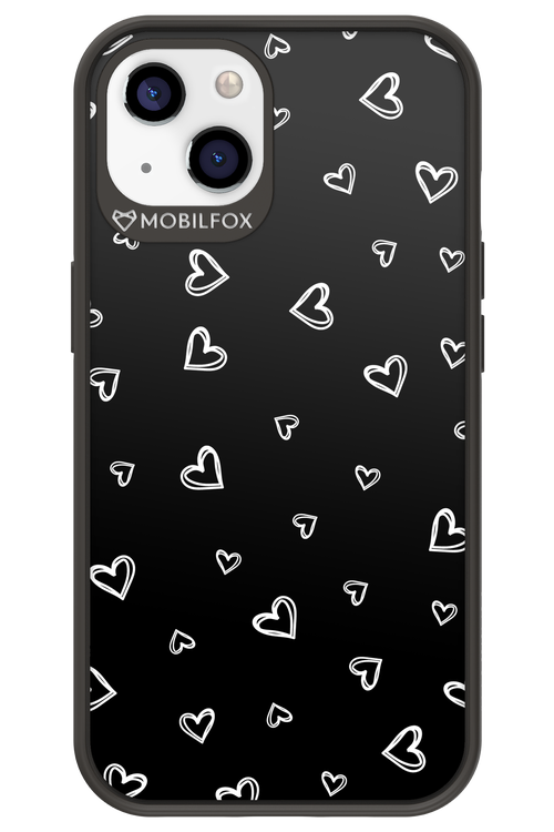 Monochrome Hearts 2.0 - Apple iPhone 13