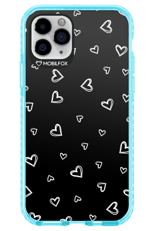 Monochrome Hearts 2.0 - Apple iPhone 11 Pro