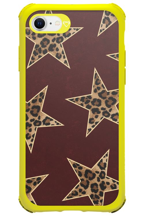 Wild Stars Burgundy - Apple iPhone 8