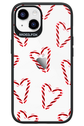 Candy Cane Hearts - Apple iPhone 14