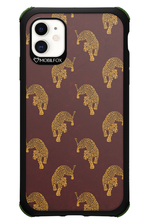 Burgundy Leopard Pattern - Apple iPhone 11