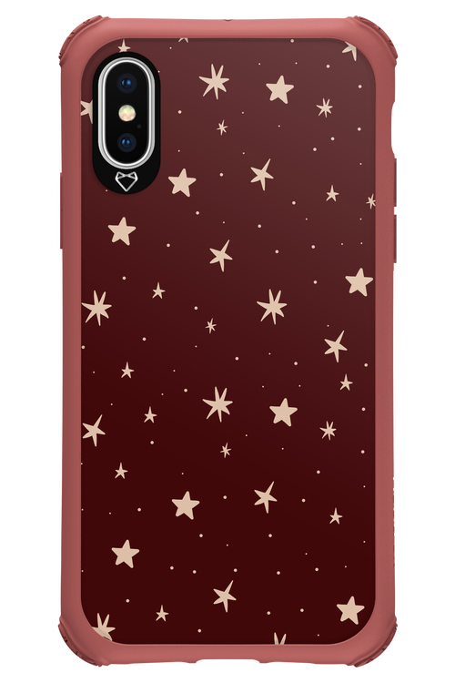 Burgundy Stars - Apple iPhone X
