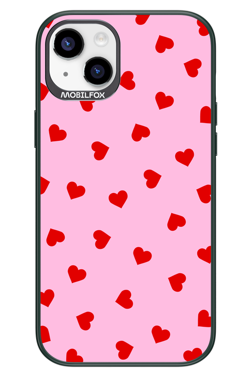 Sprinkle Heart Pink - Apple iPhone 14 Plus