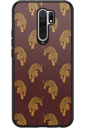 Burgundy Leopard Pattern - Xiaomi Redmi 9